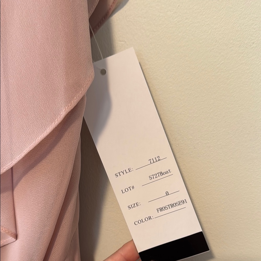 Pink Ruffled Maxi Dress - Picture 5 of 7